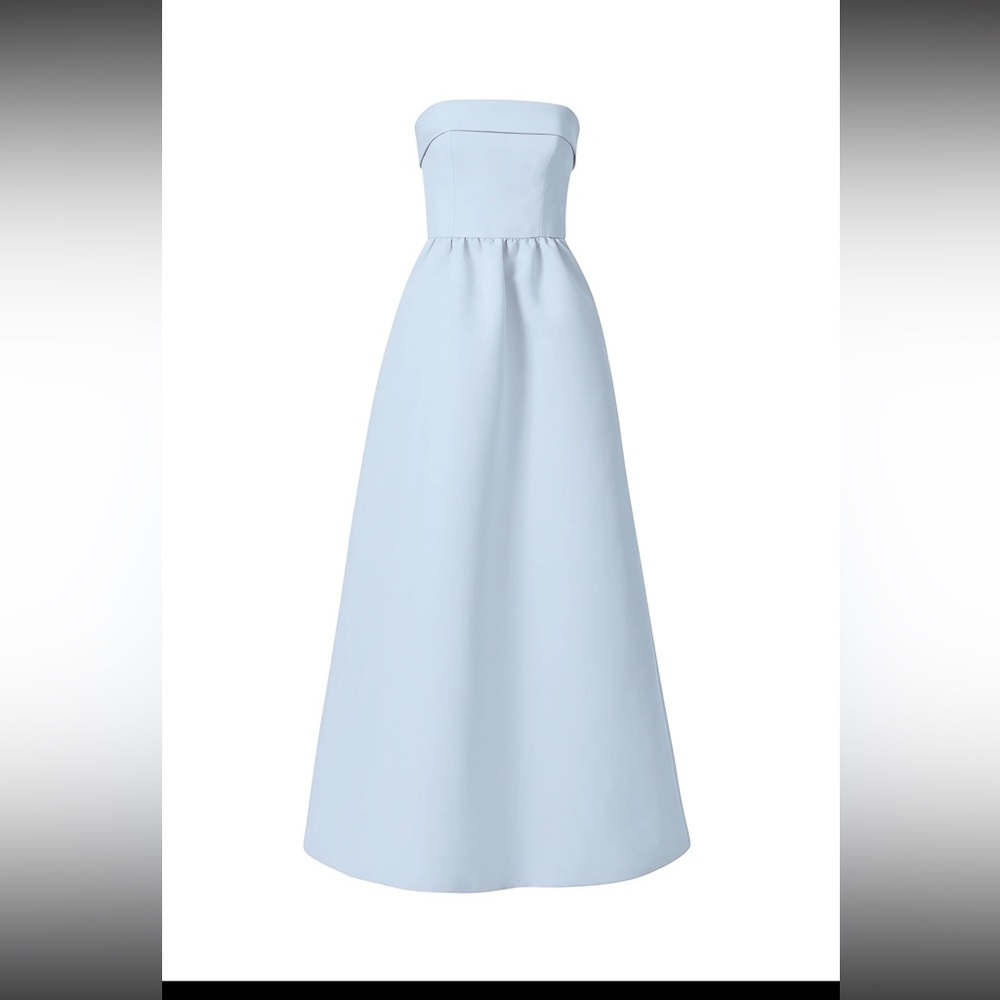 Amsale Rene bridesmaids dress in color “ice”